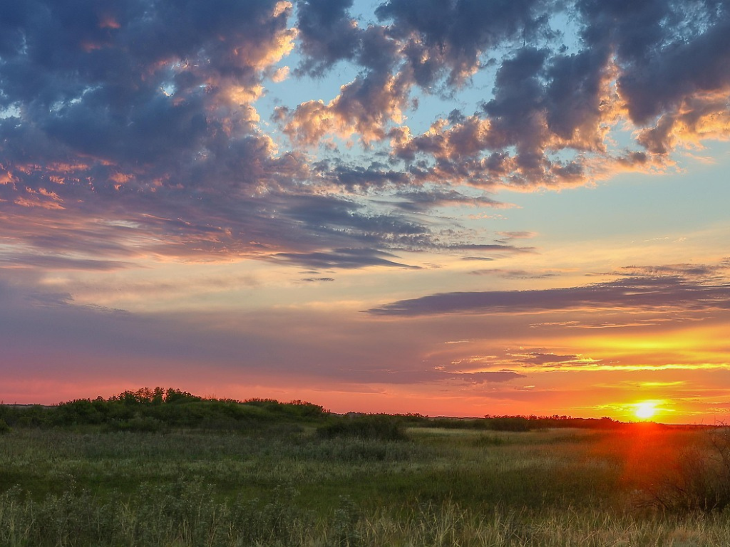 prairie sunset
